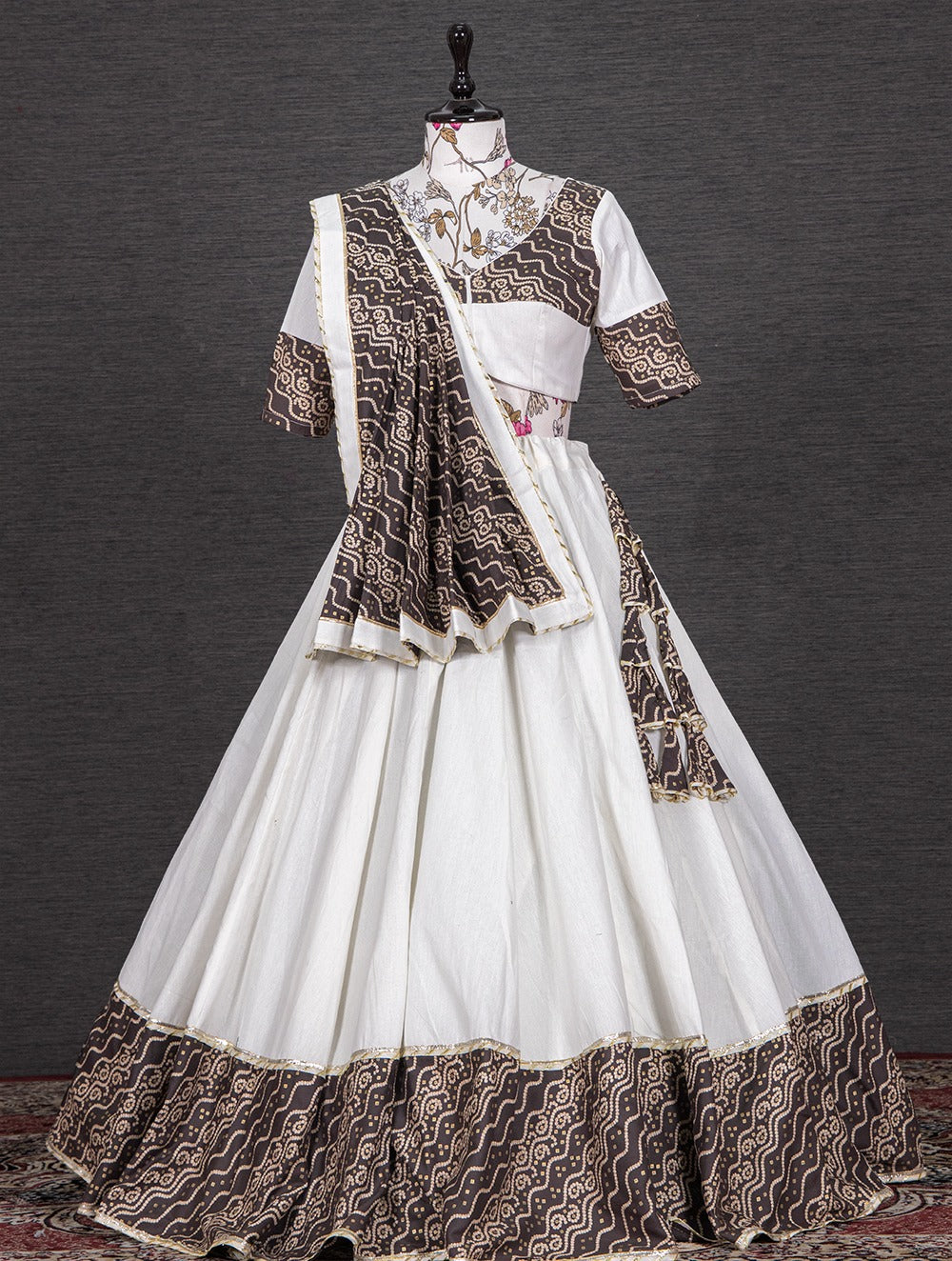 Beautiful Pure Cotton Perfect Stylish Foil Printed Lehenga Choli